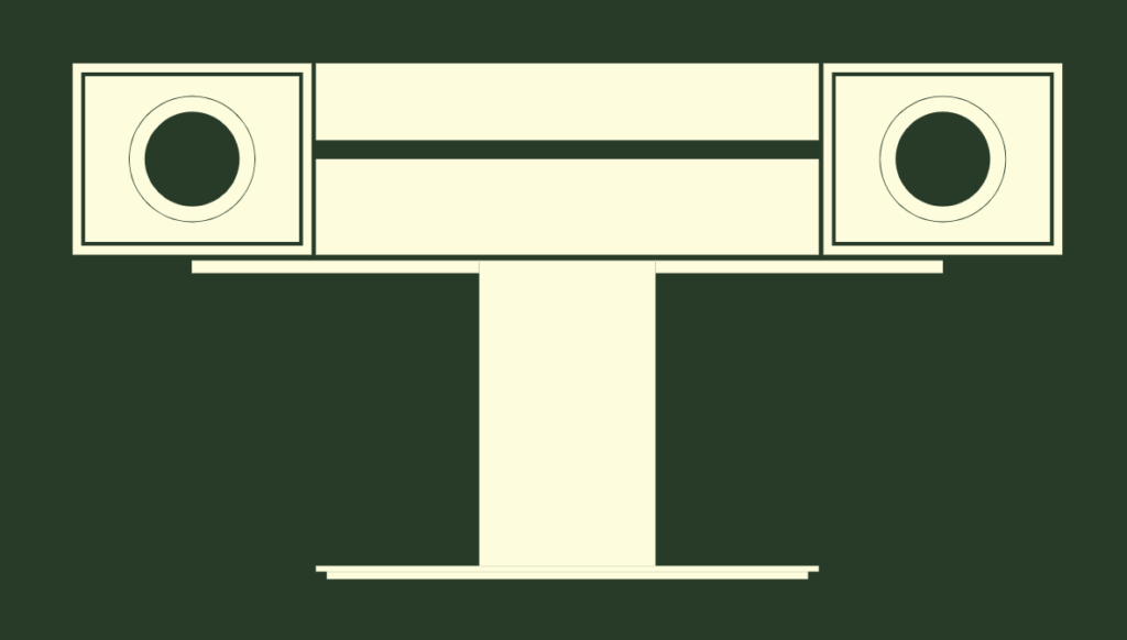 modern record console